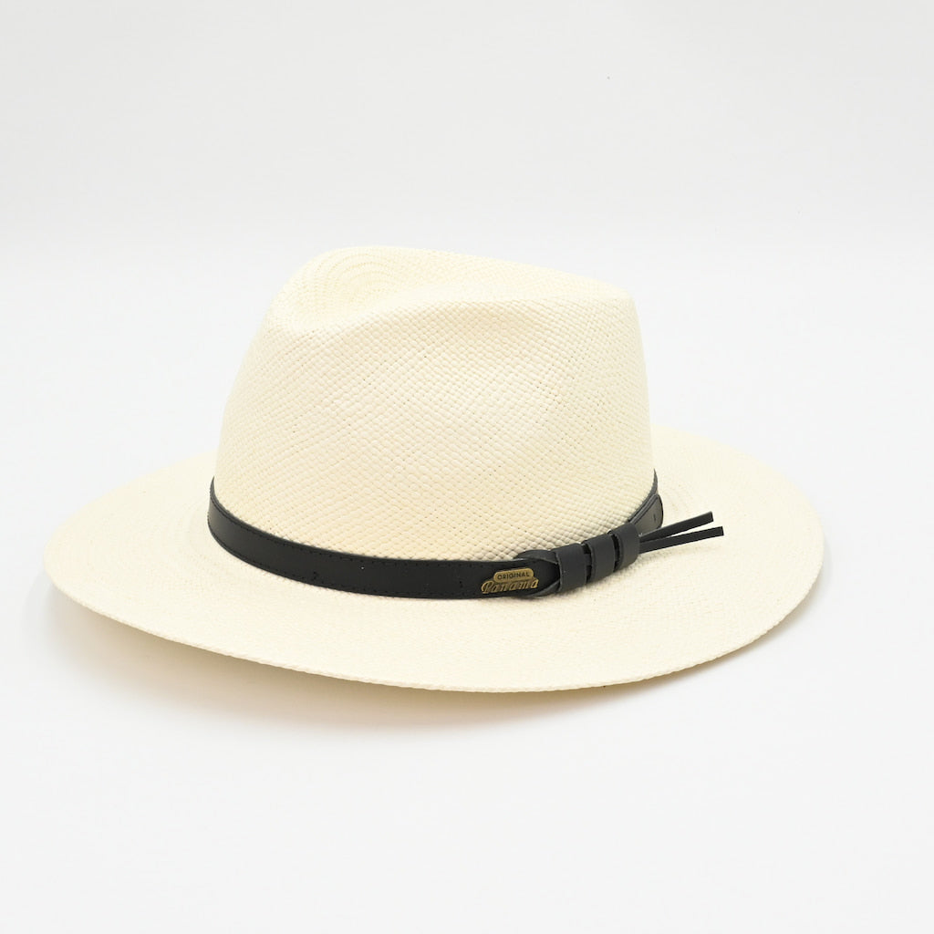 Panama Hat Indiana Style With Leather Strap