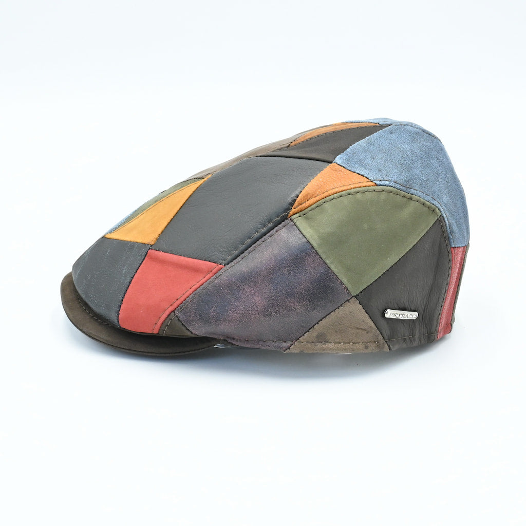Leather Patchwork Cap
