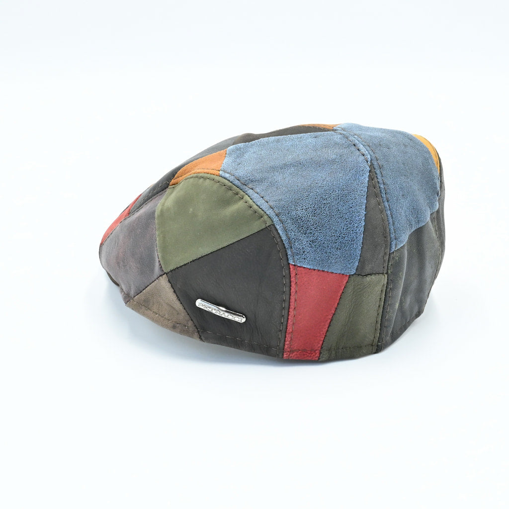 Leather Patchwork Cap
