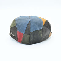 Leather Patchwork Cap