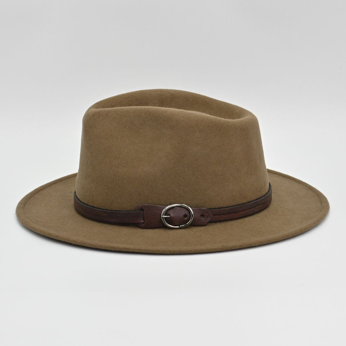 Caramel Indiana Jones Fedora Crushable side view