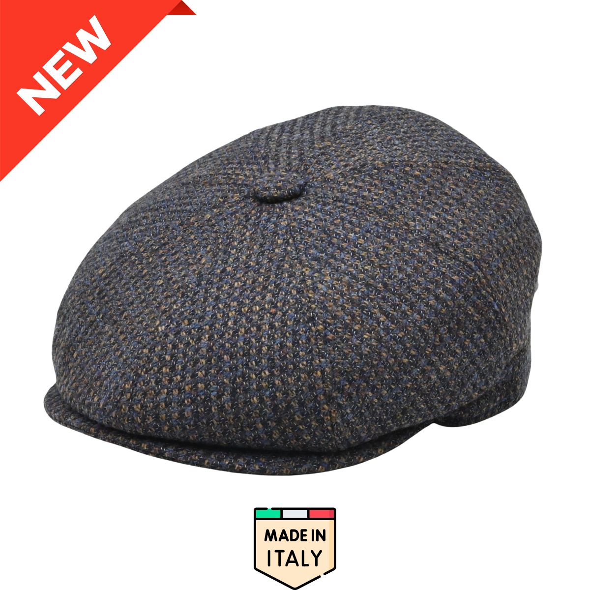 Multicolor Perugia Newsboy Hat front view
