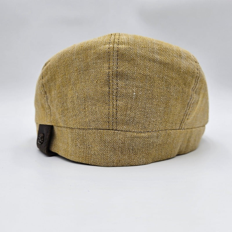 Mustard Men’s lightweight summer newsboy cap back view