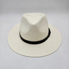 Panama Hat Indiana Style With Leather Strap-Hat-Petracci-Cappello Fashion Company | Ivory/White