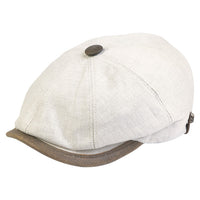 Beige Men’s lightweight summer newsboy cap