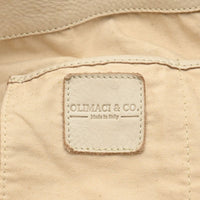 Beige Firenze Soft Leather Handbag logo