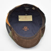 Multicolor leather patchwork cap inside