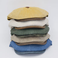 All colors Men’s lightweight summer newsboy cap front view