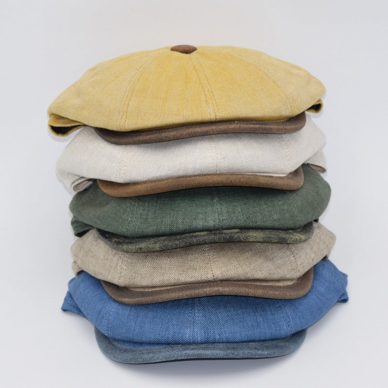 All colors Men’s lightweight summer newsboy cap front view