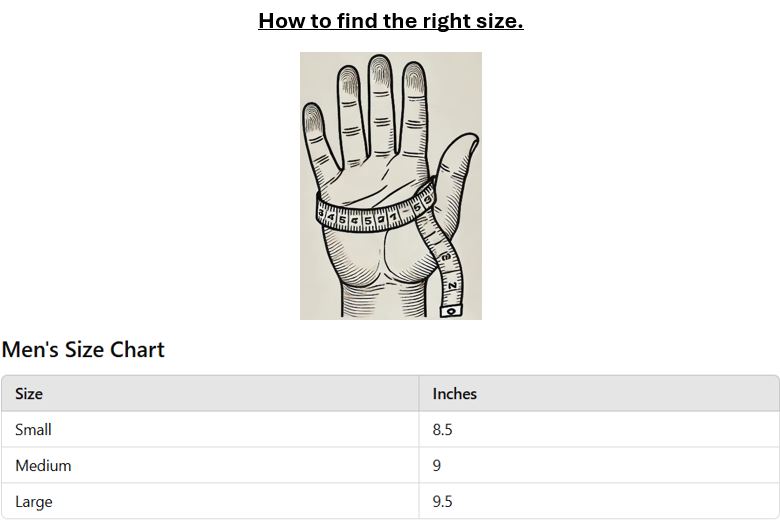 black size chart