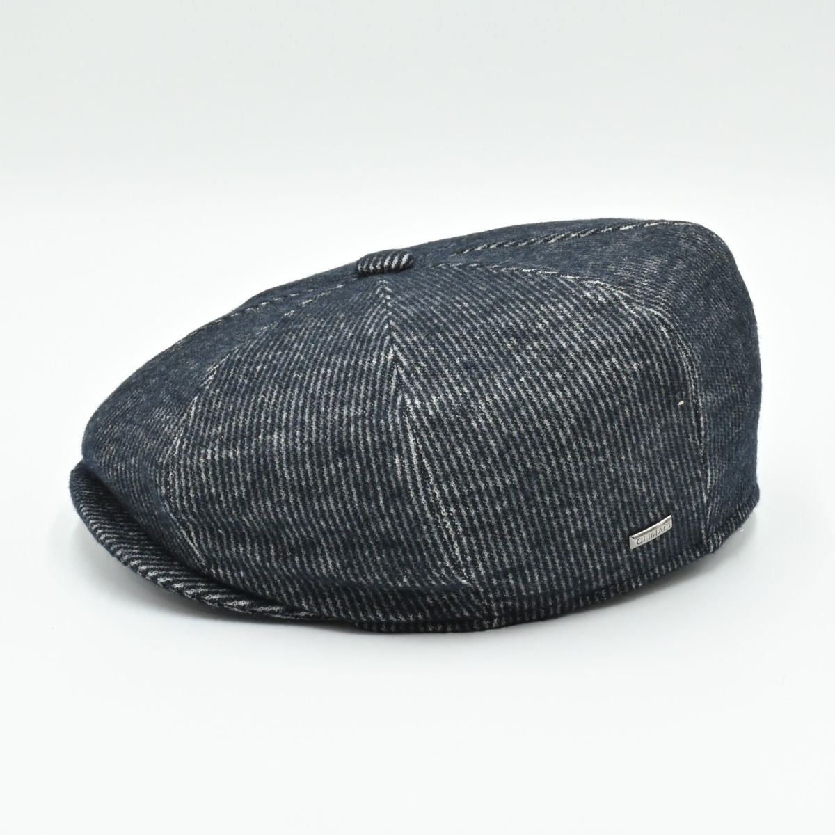 Blue Como Peaky Hat side view