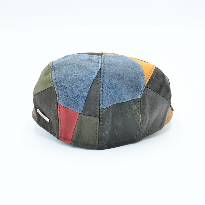 Leather Patchwork Cap