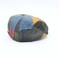 Leather Patchwork Cap
