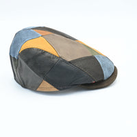 Leather Patchwork Cap