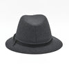 Black Patterned Indiana Jones Hat back view
