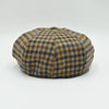 Back view of Fantasia multicolor wool Peaky Hat with eight-panel newsboy design
