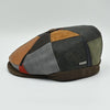 Multicolor Napoli Leather Newsboy Hat side view