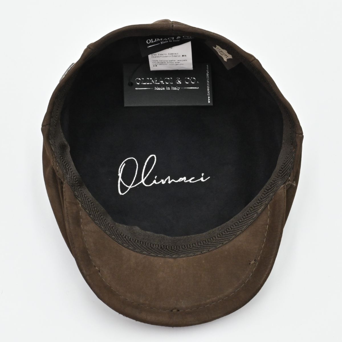 Firenze Leather Driver Cap – Italian Leather Men's Flat Cap