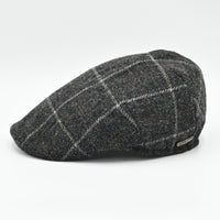 Grey Shetland Wool Fantasy Cap side view