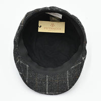 Grey Shetland Wool Fantasy Cap inside view