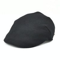Black Solid Color Coppola Wool Cap front view