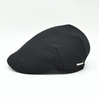 Black Solid Color Coppola Wool Cap side view