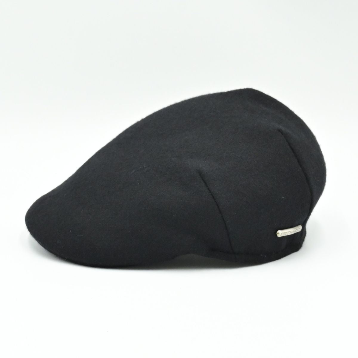 Black Solid Color Coppola Wool Cap side view
