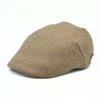 beige Solid Color Coppola Wool Cap front view