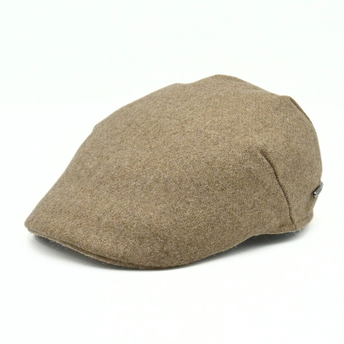 beige Solid Color Coppola Wool Cap front view