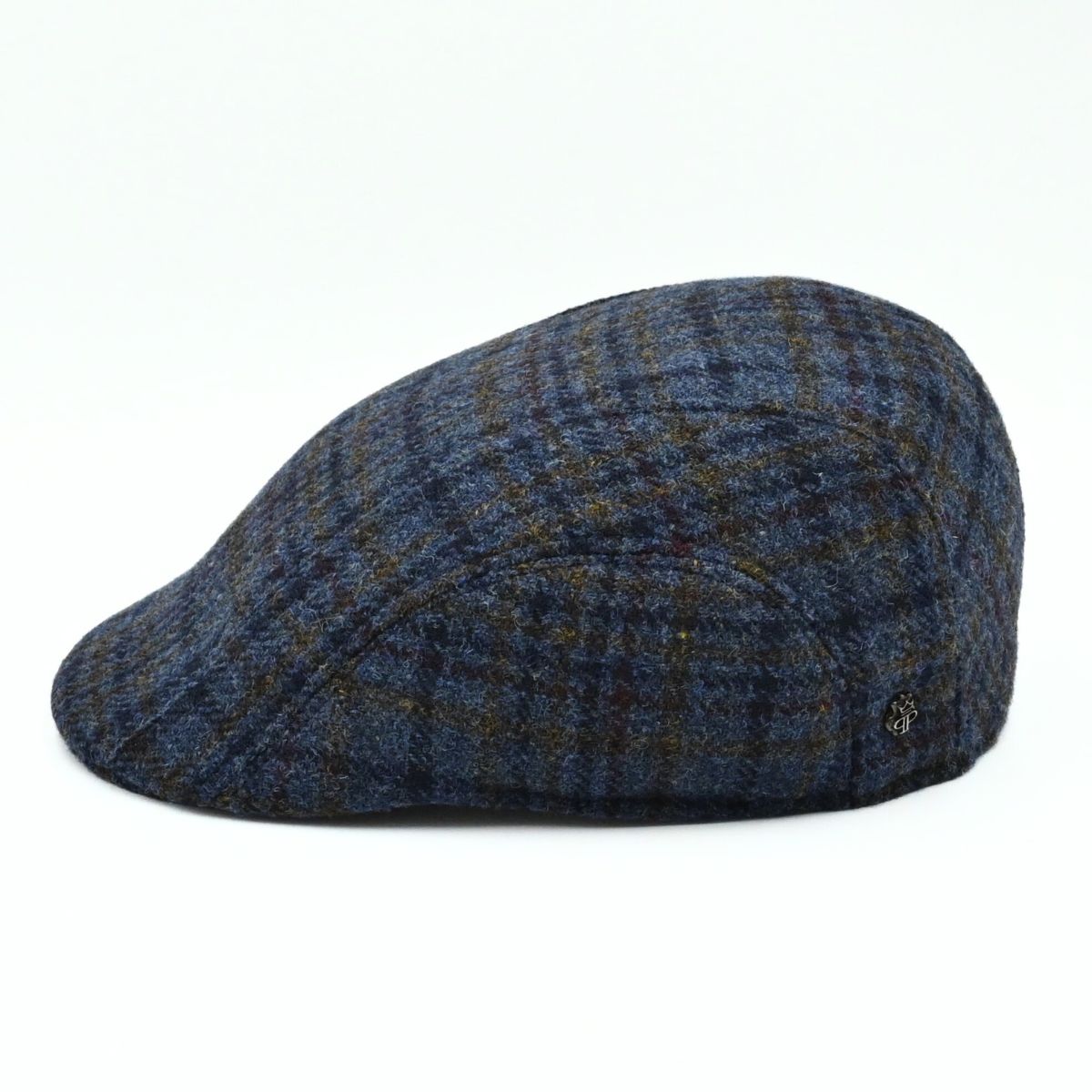 Blue Italian Wool Cap side view