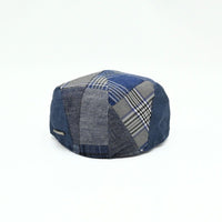 Blue Patchwork Cap back view