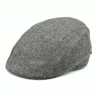 Gray Shetland Heritage Flat Cap front view