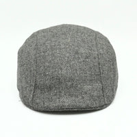 Gray Shetland Heritage Flat Cap front view