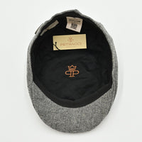 Gray Shetland Heritage Flat Cap inside view
