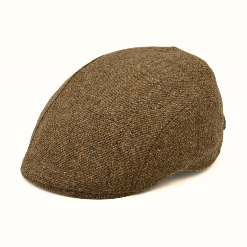 Brown Shetland Heritage Flat Cap front view