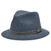 Blue Patterned Indiana Jones Hat front view