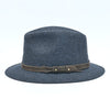 Blue Patterned Indiana Jones Hat side view