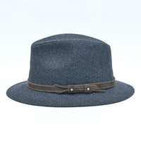 Blue Patterned Indiana Jones Hat side view