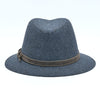 Blue Patterned Indiana Jones Hat back view