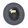 Blue Patterned Indiana Jones Hat inside view