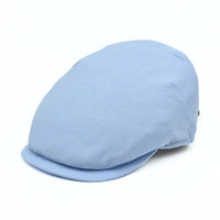 blue Palermo Linen Cap – Italian Flat Cap, Unisex on white background