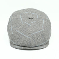Gray Alfredo Newsboy Hat on white background