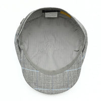 Gray Alfredo Newsboy Hat on white background