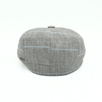 Gray Alfredo Newsboy Hat on white background