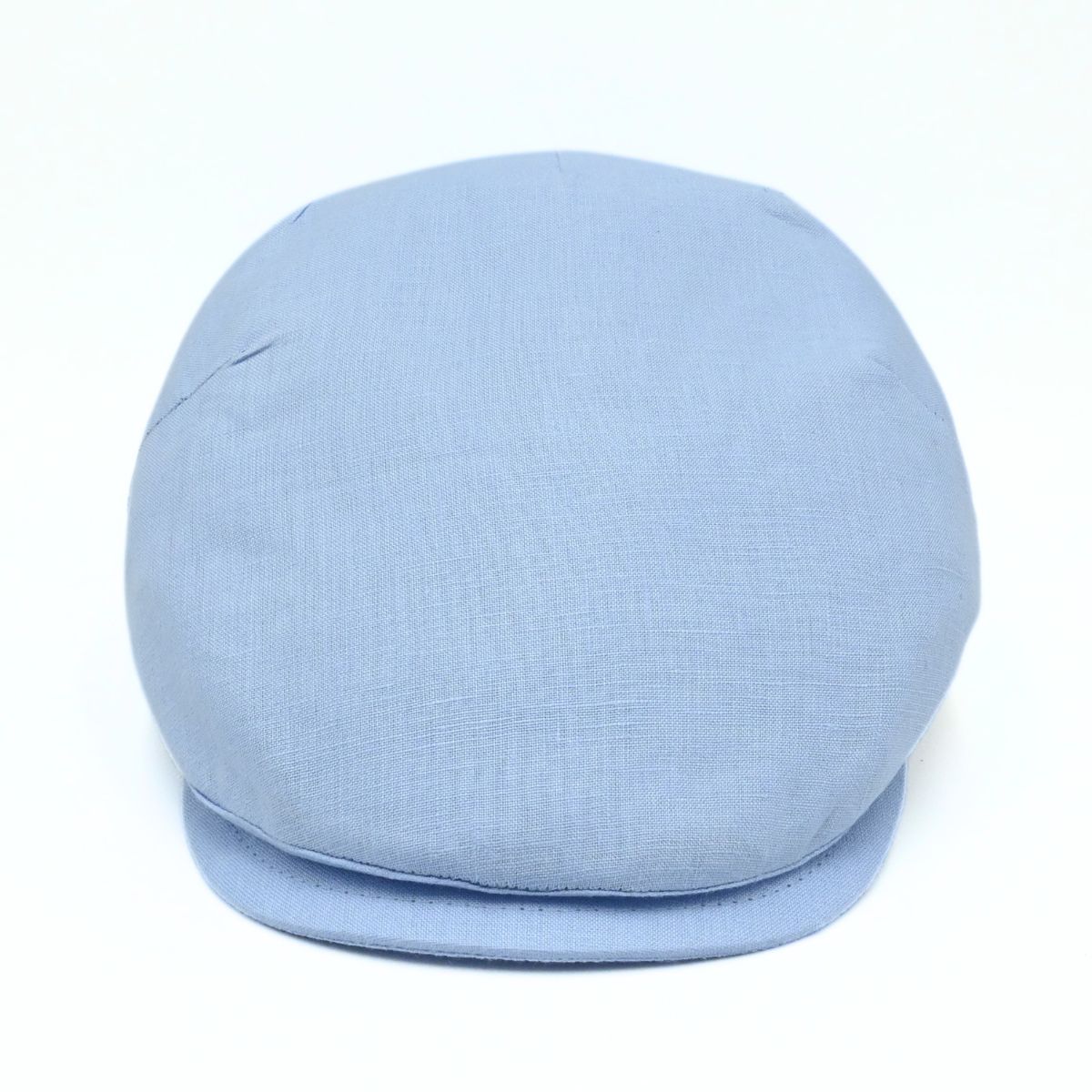 blue Palermo Linen Cap – Italian Flat Cap, Unisex on white background