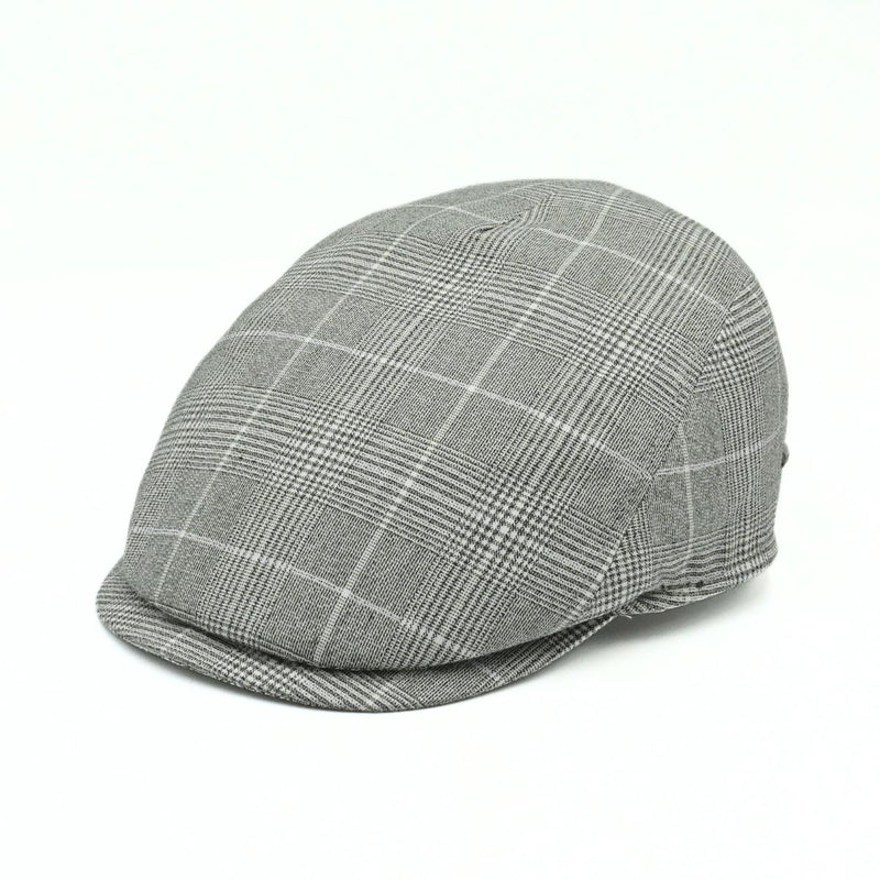 Gray Alfredo Linen Cap on white background. Italian summer cap