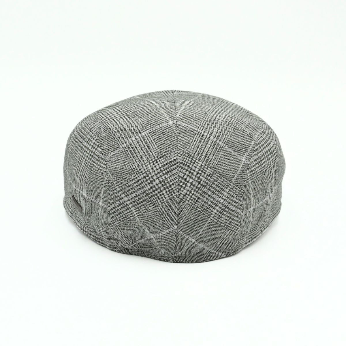 Gray Alfredo Linen Cap on white background. Italian summer cap
