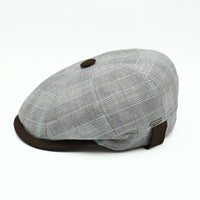 Gray Vicenza Newsboy Hat on white background