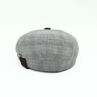Gray Vicenza Newsboy Hat on white background