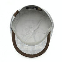 Gray Vicenza Newsboy Hat on white background